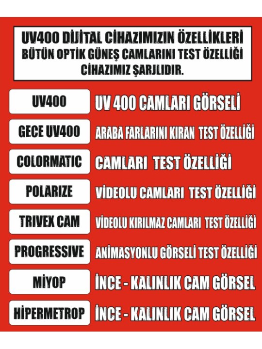 UV400 Dijital Test Cihazı
